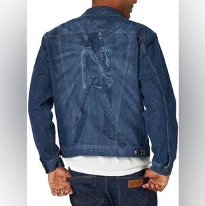 Wrangler mens Bob Marley Collaboration Denim Jacket